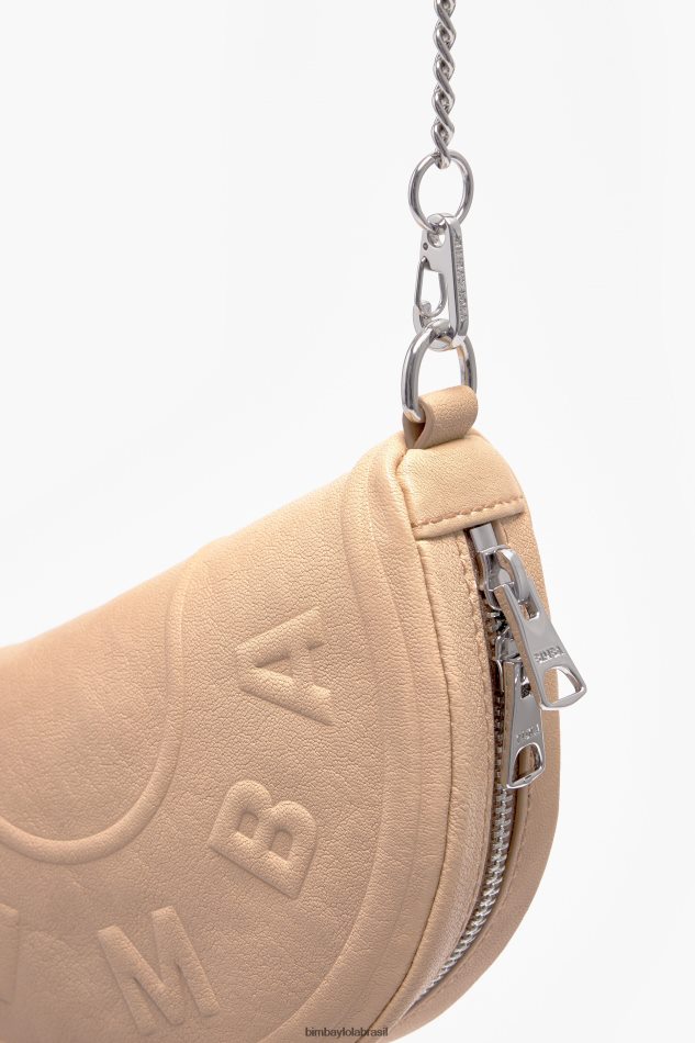 acessórios Bimba Y Lola bolsa de couro chimo areia P28JFH68