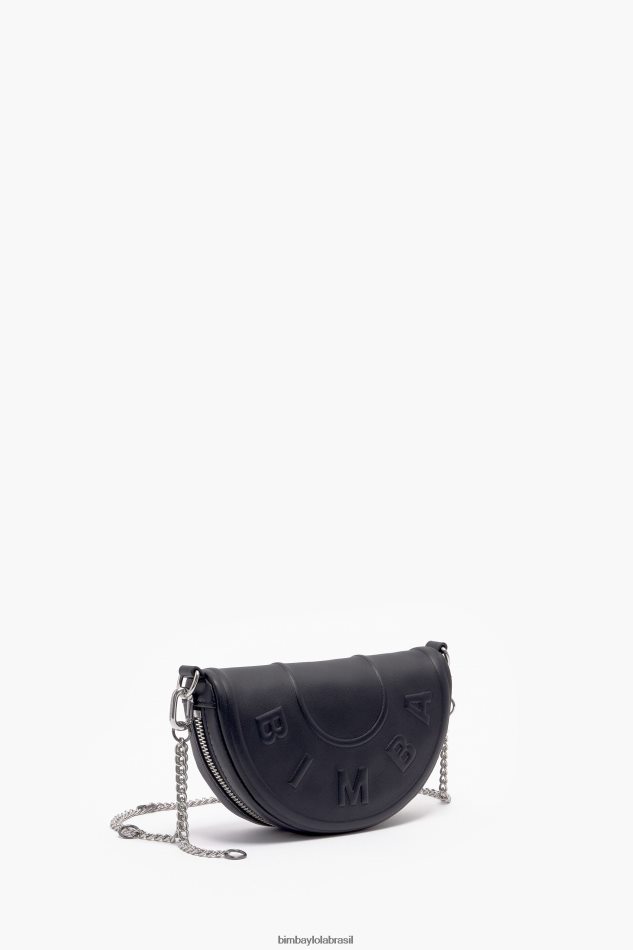 acessórios Bimba Y Lola bolsa de couro chimo preto P28JFH66
