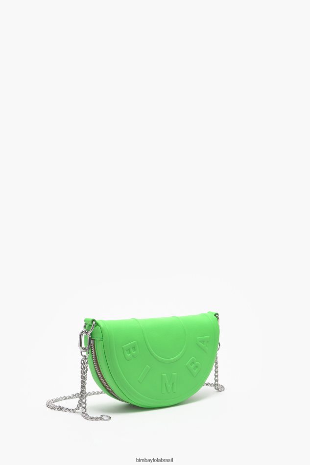 acessórios Bimba Y Lola bolsa de couro chimo verde neon P28JFH67