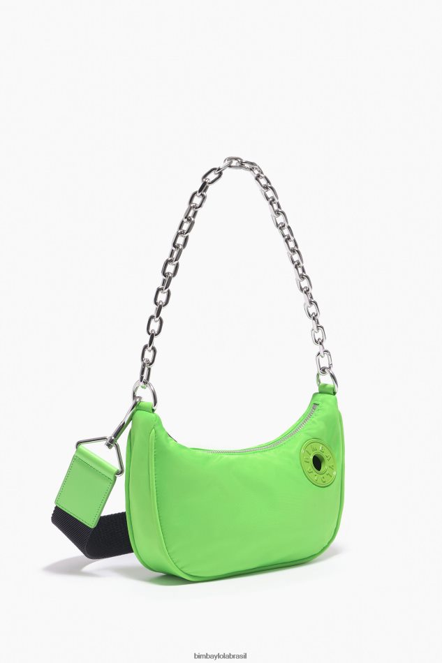 acessórios Bimba Y Lola bolsa de lua de náilon verde neon P28JFH100