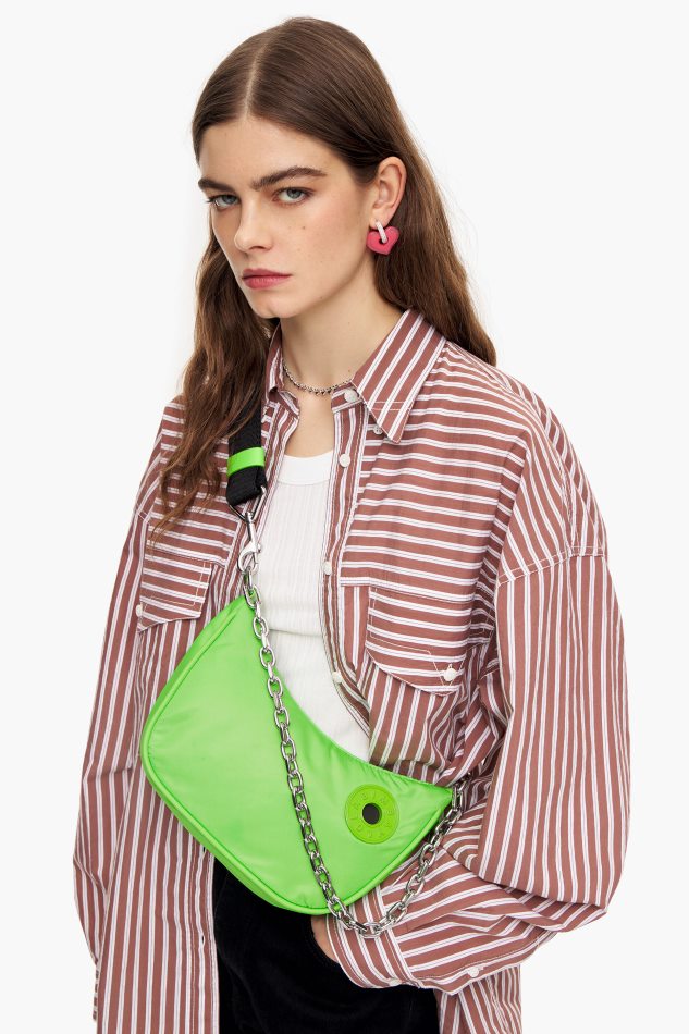 acessórios Bimba Y Lola bolsa de lua de náilon verde neon P28JFH100