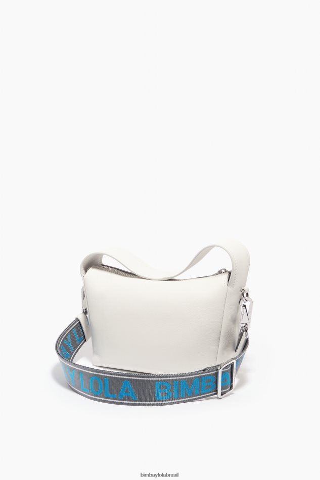 acessórios Bimba Y Lola bolsa hobo de couro branco P28JFH52