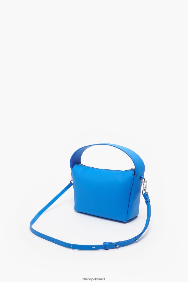 acessórios Bimba Y Lola bolsa hobo de couro byl com estampa de banana azul P28JFH56