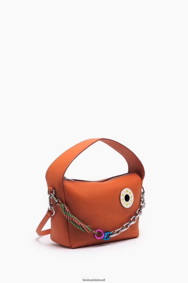acessórios Bimba Y Lola bolsa hobo de couro tijolo P28JFH55
