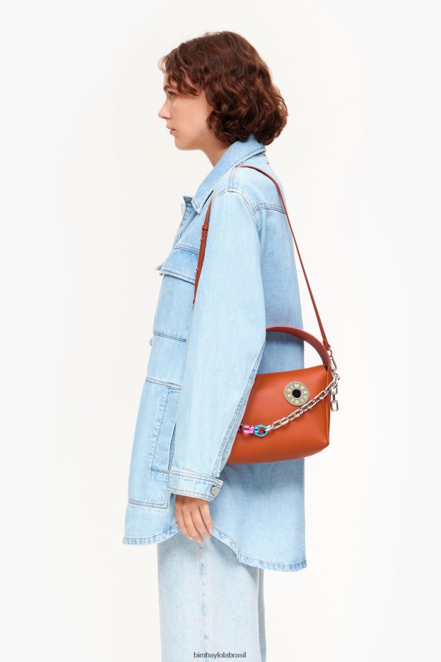 acessórios Bimba Y Lola bolsa hobo de couro tijolo P28JFH55