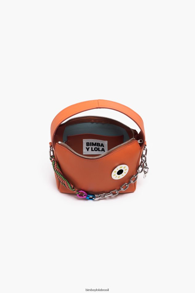 acessórios Bimba Y Lola bolsa hobo de couro tijolo P28JFH55