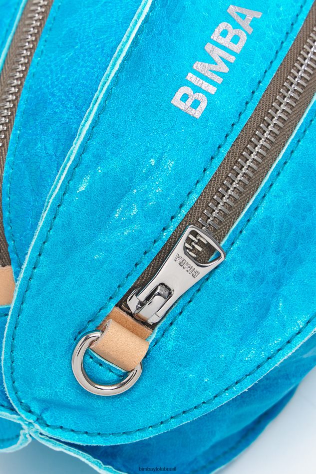 acessórios Bimba Y Lola bolsa pelota de couro aqua P28JFH1