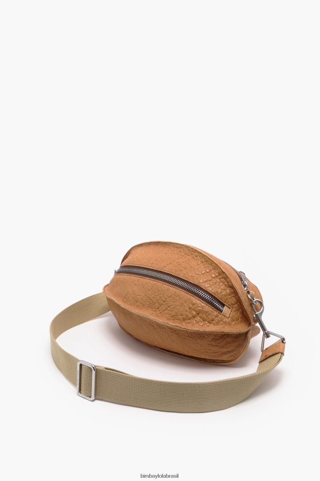 acessórios Bimba Y Lola bolsa pelota de couro camelo P28JFH70