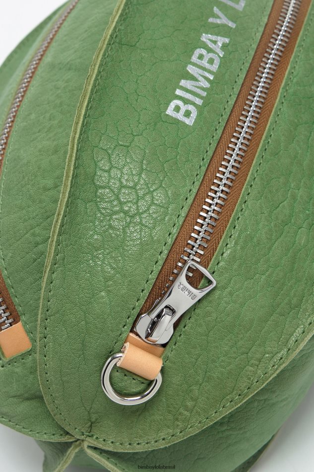 acessórios Bimba Y Lola bolsa pelota de couro verde P28JFH69