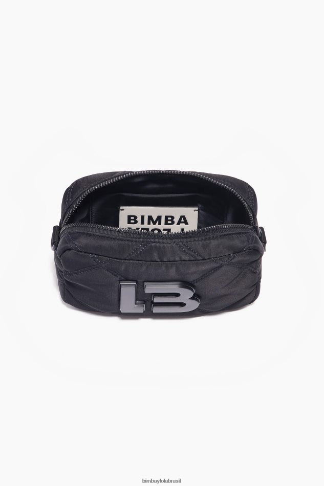 acessórios Bimba Y Lola bolsa transversal acolchoada em náilon preto P28JFH111