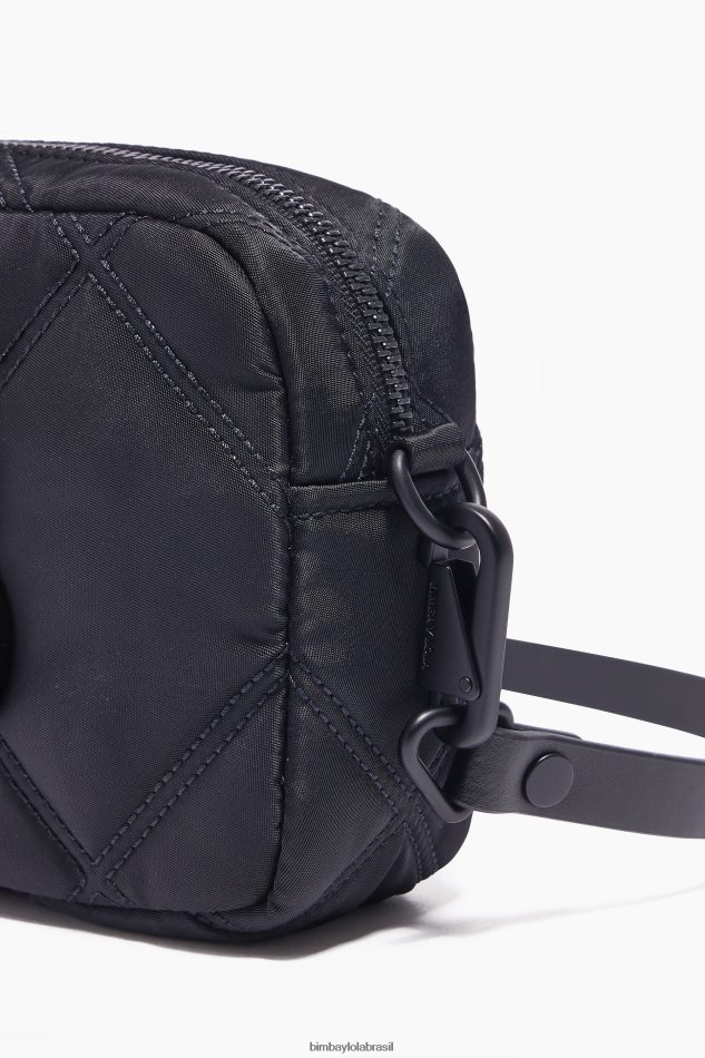 acessórios Bimba Y Lola bolsa transversal acolchoada em náilon preto P28JFH111