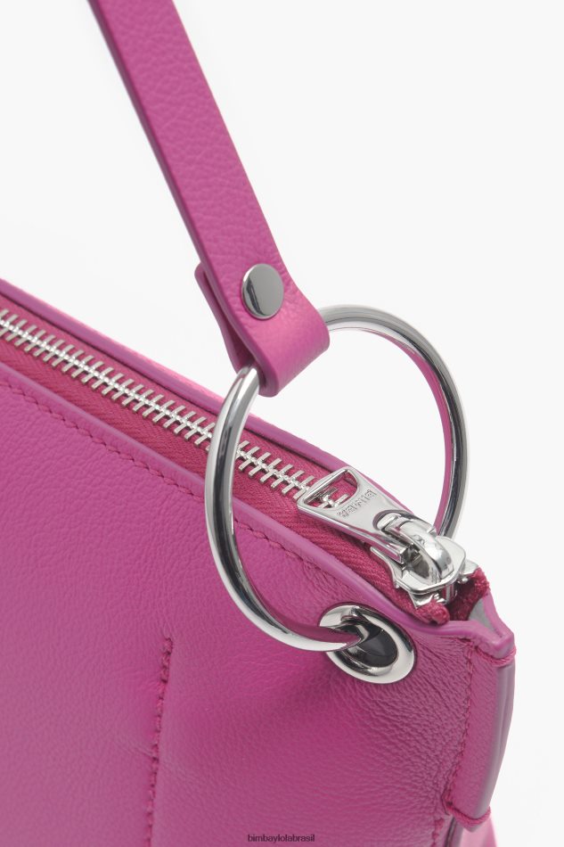 acessórios Bimba Y Lola bolsa transversal de couro fúcsia P28JFH41
