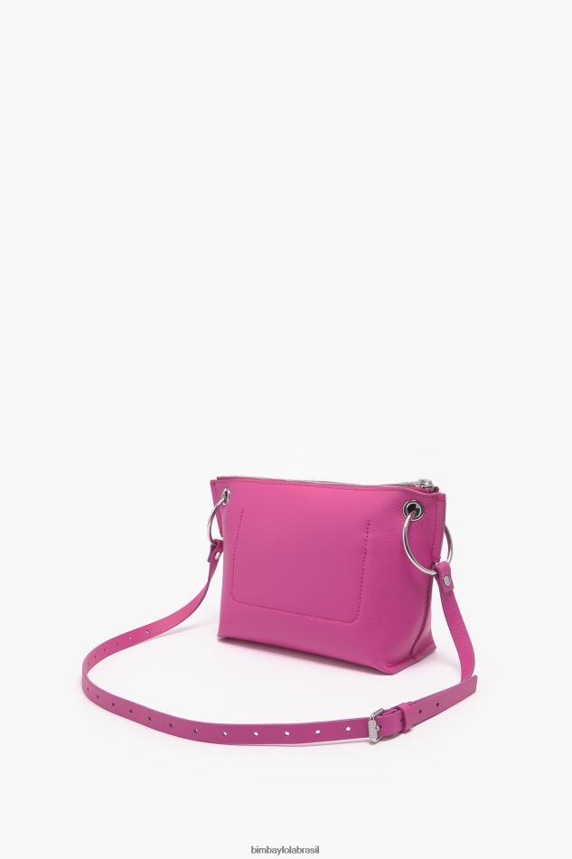 acessórios Bimba Y Lola bolsa transversal de couro fúcsia P28JFH41