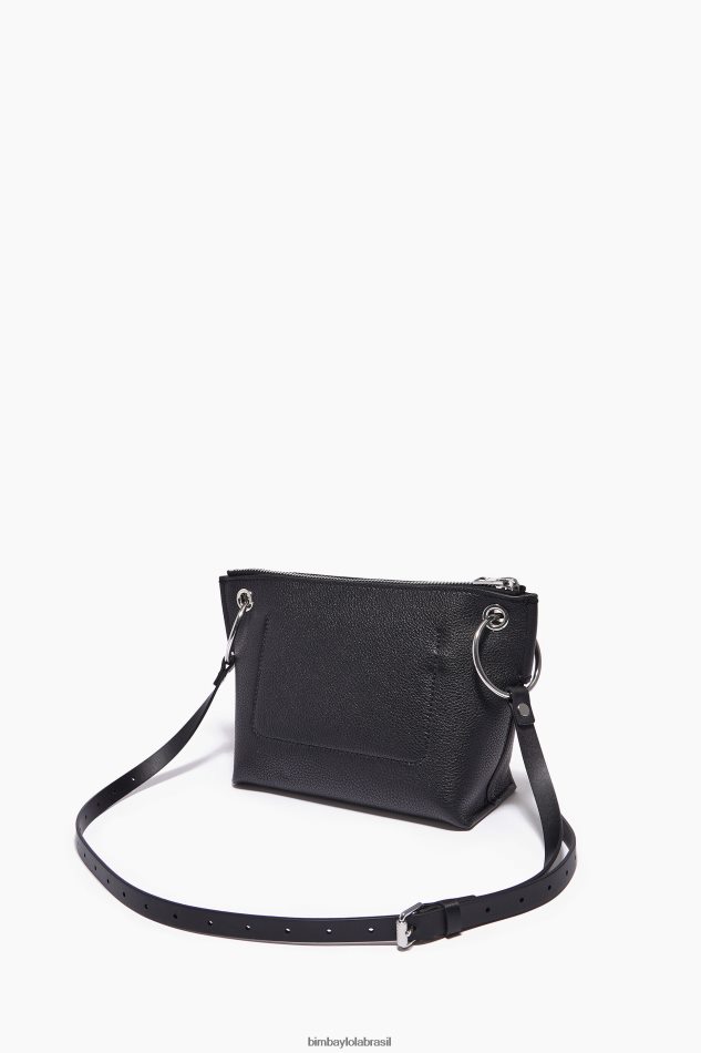 acessórios Bimba Y Lola bolsa transversal de couro preto P28JFH43