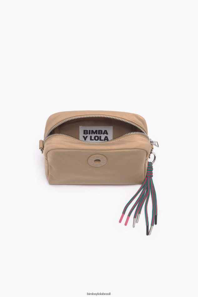 acessórios Bimba Y Lola bolsa transversal de náilon bronzeado P28JFH26