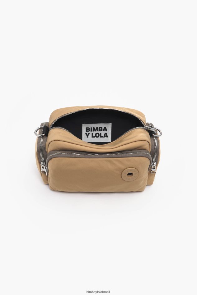 acessórios Bimba Y Lola bolsa transversal de náilon bronzeado P28JFH34