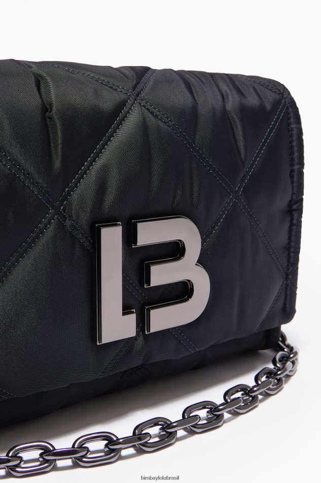acessórios Bimba Y Lola bolsa transversal de náilon com aba preto P28JFH106