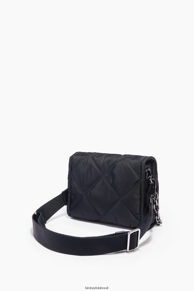 acessórios Bimba Y Lola bolsa transversal de náilon com aba preto P28JFH106