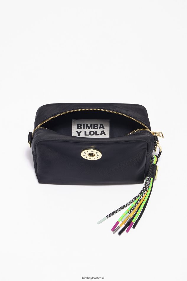acessórios Bimba Y Lola bolsa transversal de náilon preto P28JFH29
