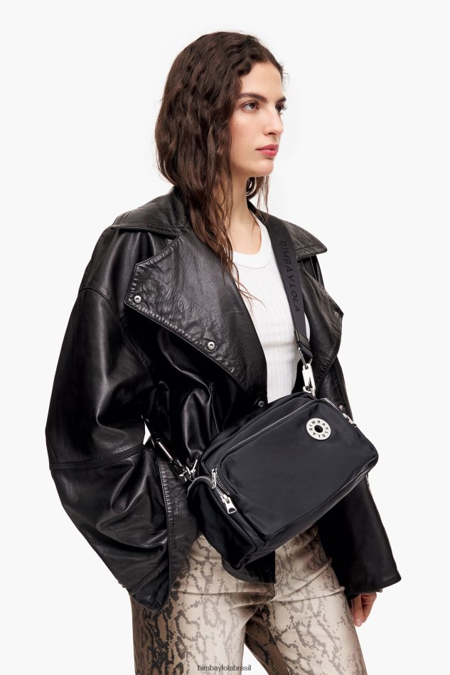 acessórios Bimba Y Lola bolsa transversal de náilon preto P28JFH33