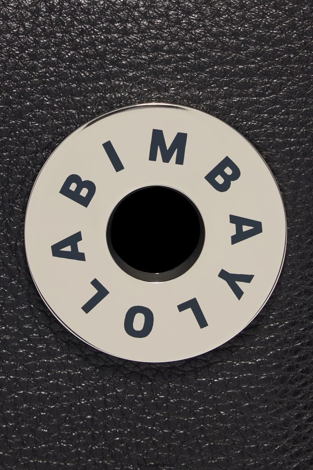 acessórios Bimba Y Lola bolsa trapézio de couro preto P28JFH47