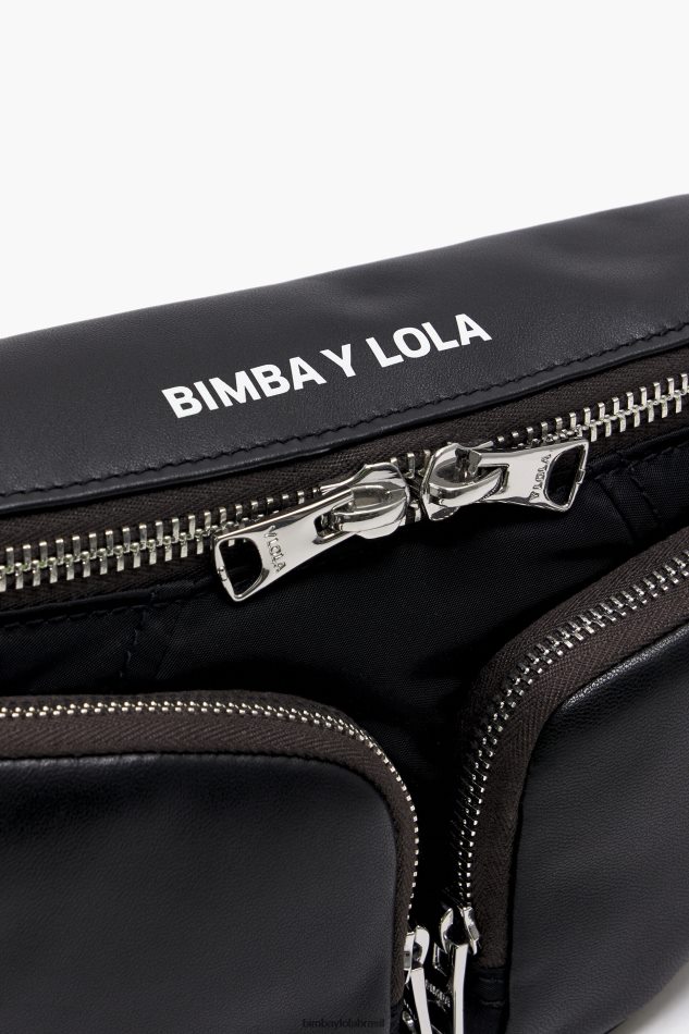 acessórios Bimba Y Lola bolsinha de couro preto P28JFH20
