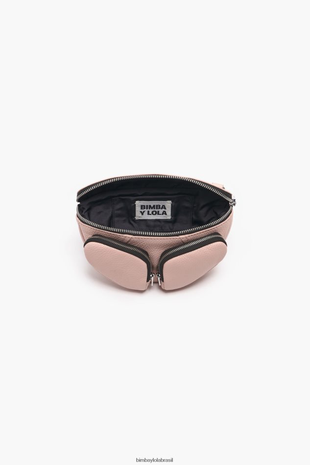 acessórios Bimba Y Lola bolsinha de couro rosa P28JFH16