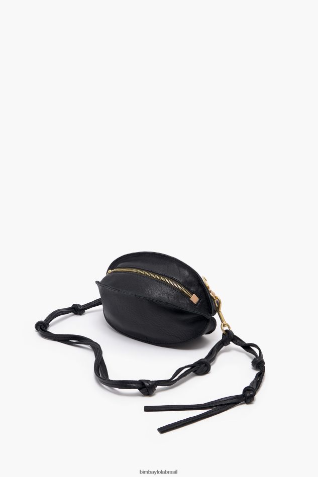 acessórios Bimba Y Lola bolsa pelota de couro preto P28JFH139