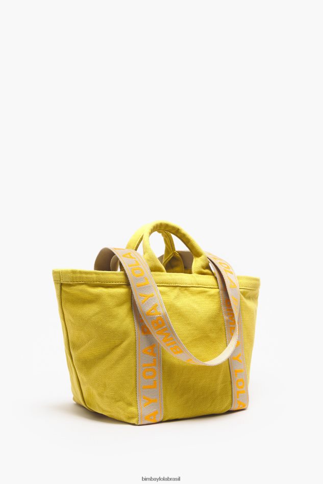 acessórios Bimba Y Lola bolsa de lona amarelo P28JFH84