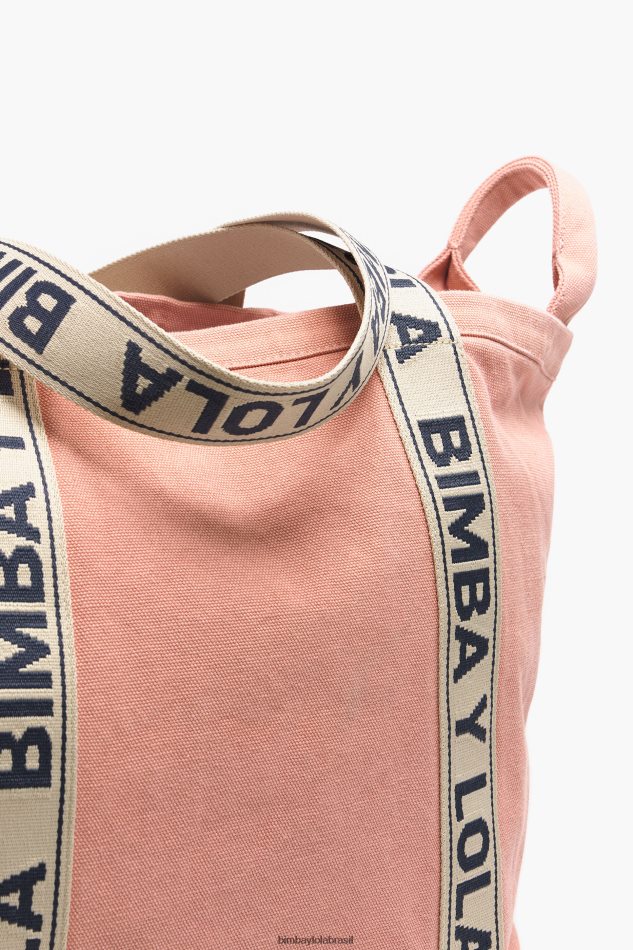 acessórios Bimba Y Lola bolsa de lona rosa P28JFH117