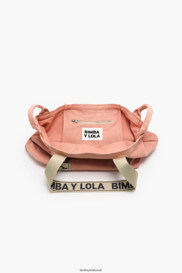 acessórios Bimba Y Lola bolsa de lona rosa P28JFH117
