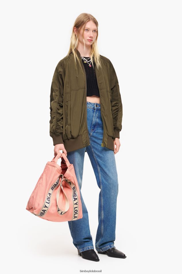 acessórios Bimba Y Lola bolsa de lona rosa P28JFH117