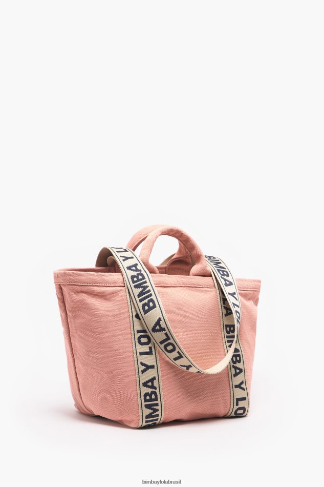acessórios Bimba Y Lola bolsa de lona rosa P28JFH83