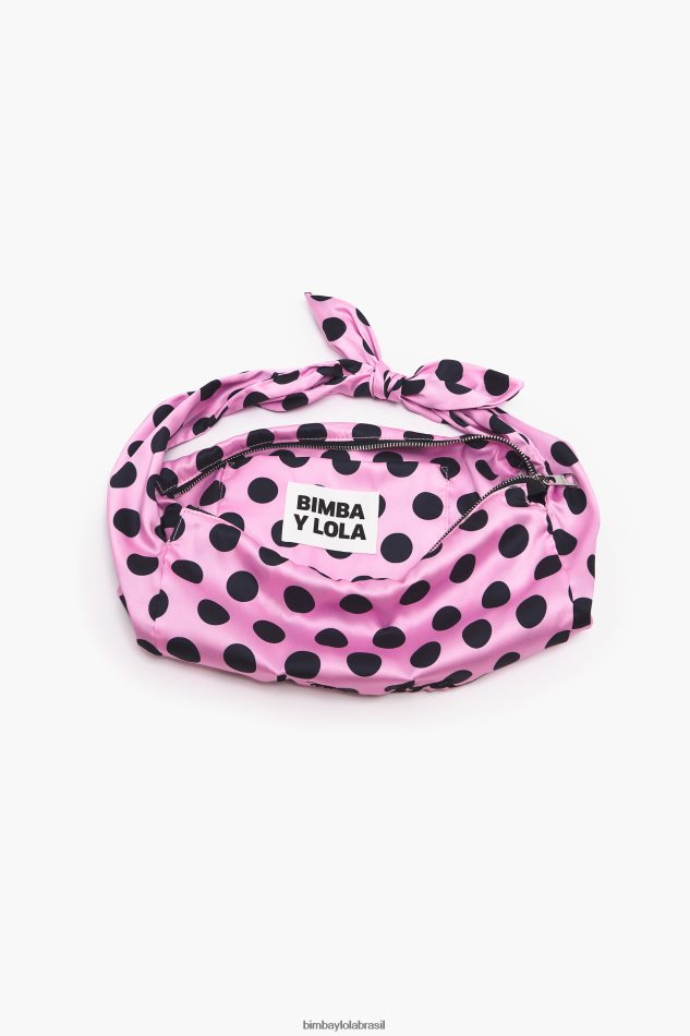 acessórios Bimba Y Lola saco de balde de dotnylon rosa P28JFH118