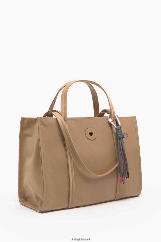 acessórios Bimba Y Lola sacola de compras de náilon bronzeado P28JFH134