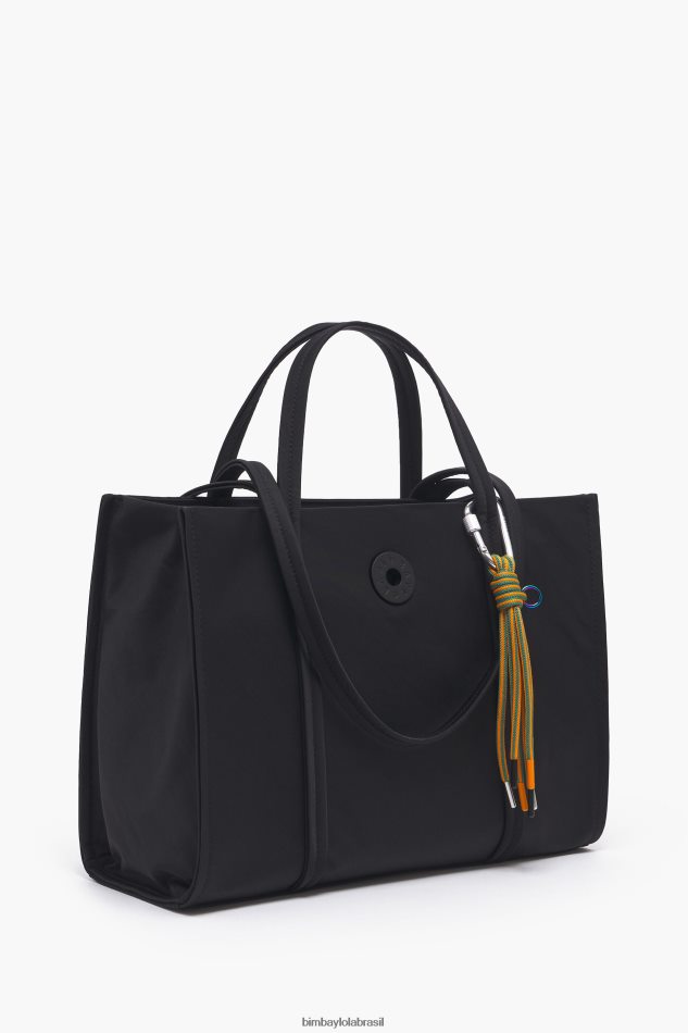 acessórios Bimba Y Lola sacola de compras de náilon preto P28JFH136