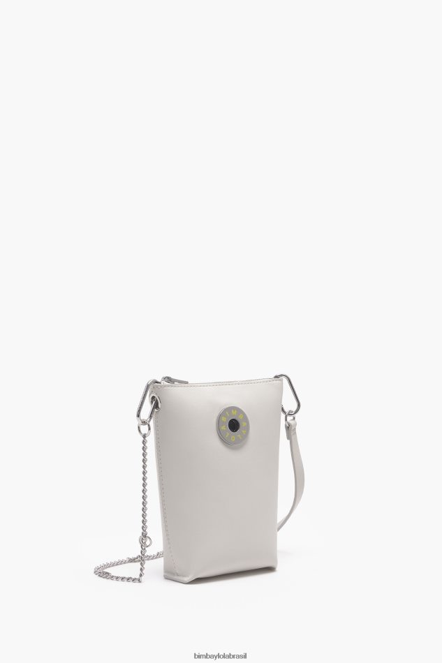 acessórios Bimba Y Lola bolsa transversal de couro branco P28JFH153