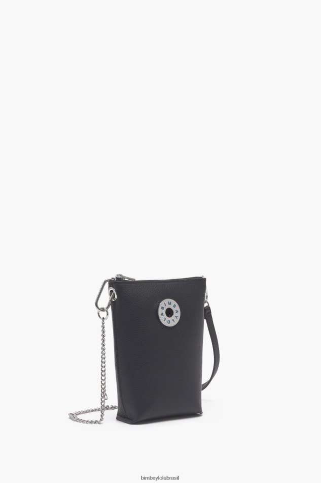 acessórios Bimba Y Lola bolsa transversal de couro preto P28JFH151