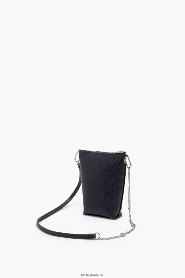 acessórios Bimba Y Lola bolsa transversal de couro preto P28JFH151