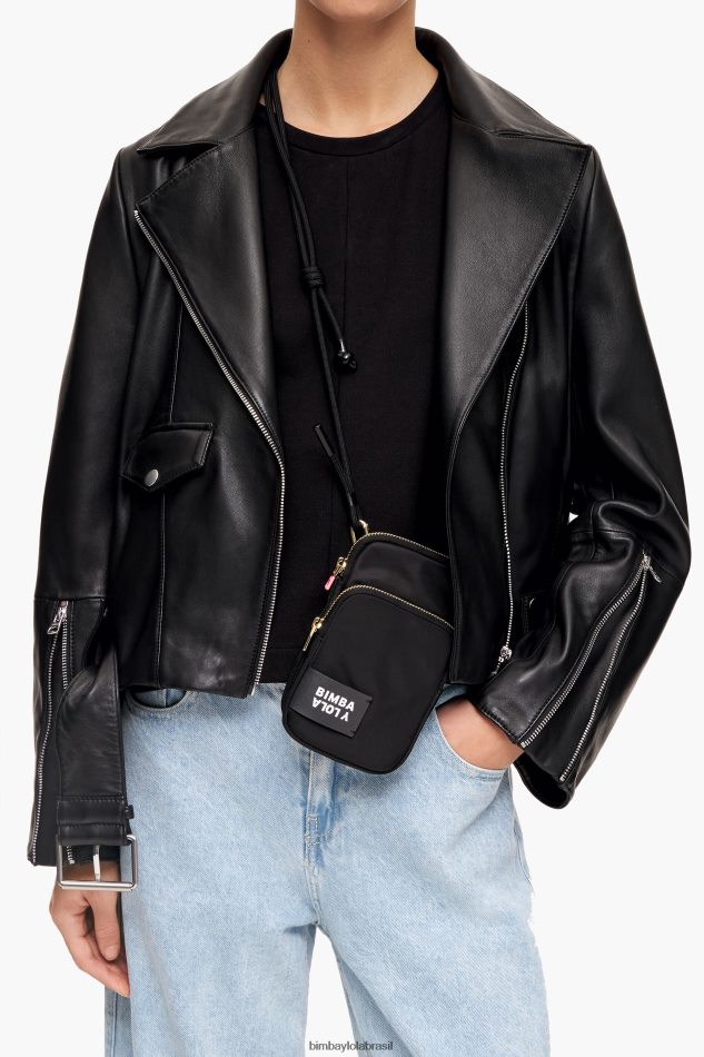 acessórios Bimba Y Lola mini bolsa de náilon preto P28JFH162