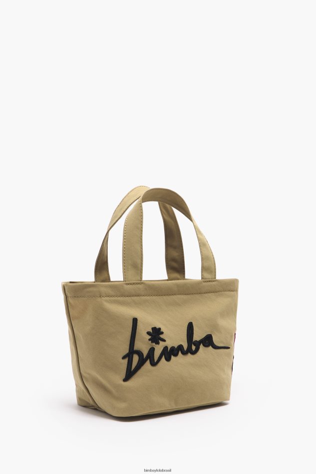 acessórios Bimba Y Lola mini bolsa de trapézio de náilon natural P28JFH157