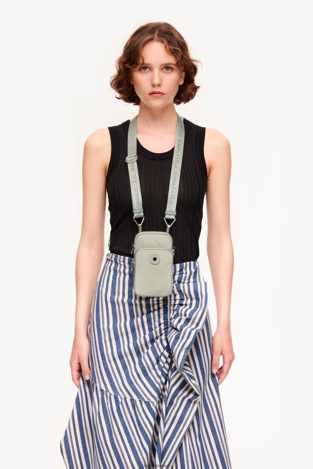 acessórios Bimba Y Lola mini bolsa retangular cinza gelo P28JFH155