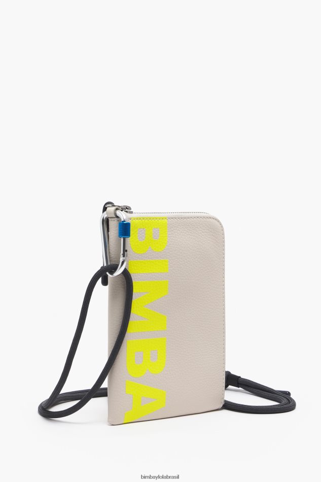 acessórios Bimba Y Lola mini bolsa retangular de couro off white P28JFH163