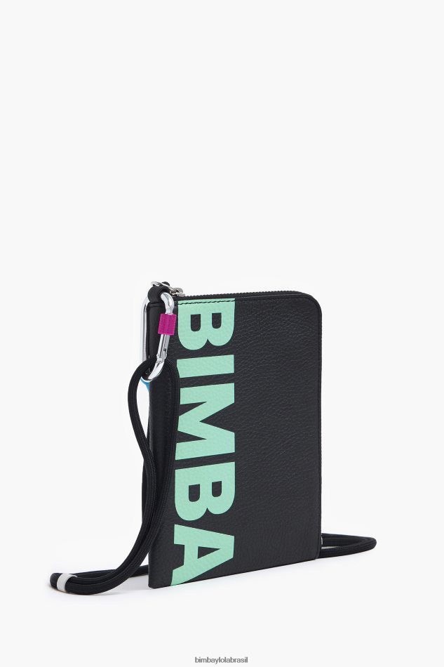 acessórios Bimba Y Lola pochette multifunções em pele preto P28JFH164