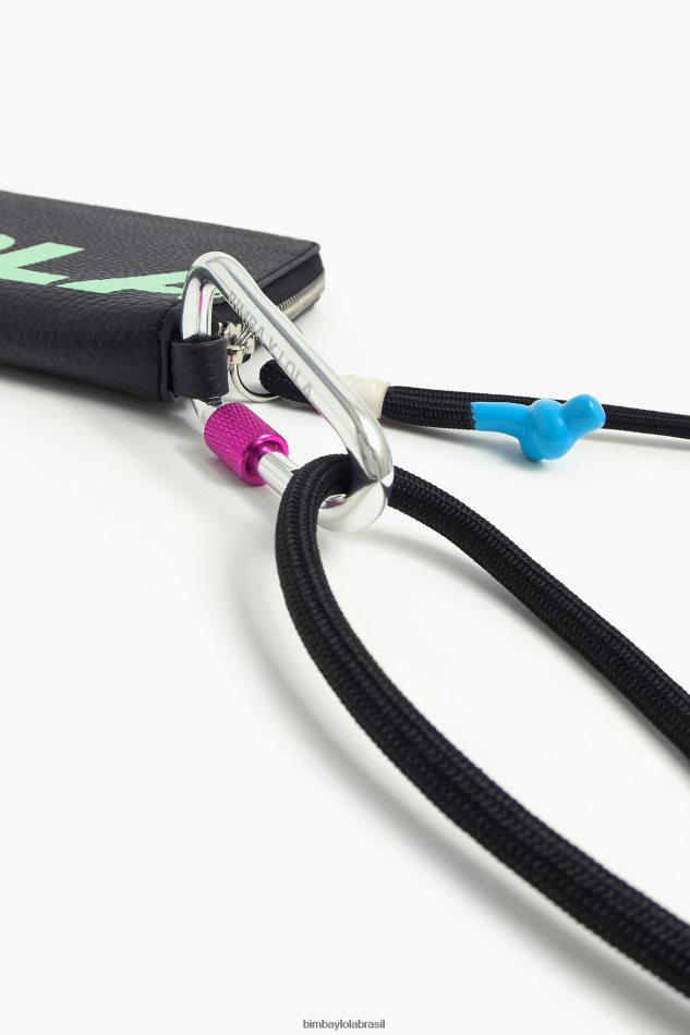 acessórios Bimba Y Lola pochette multifunções em pele preto P28JFH164