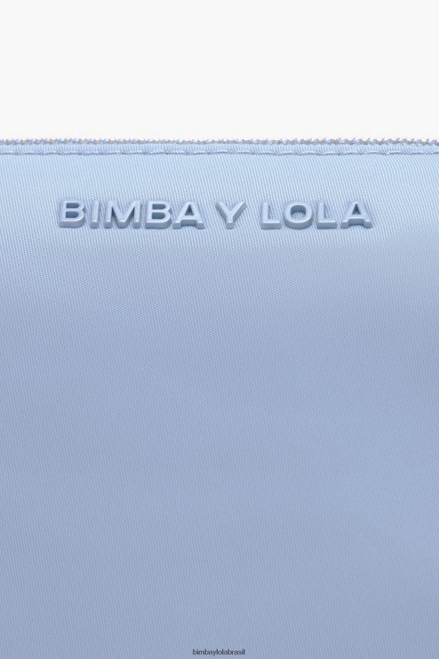 acessórios Bimba Y Lola caso de maquiagem de trapézio de nylon azul P28JFH1092