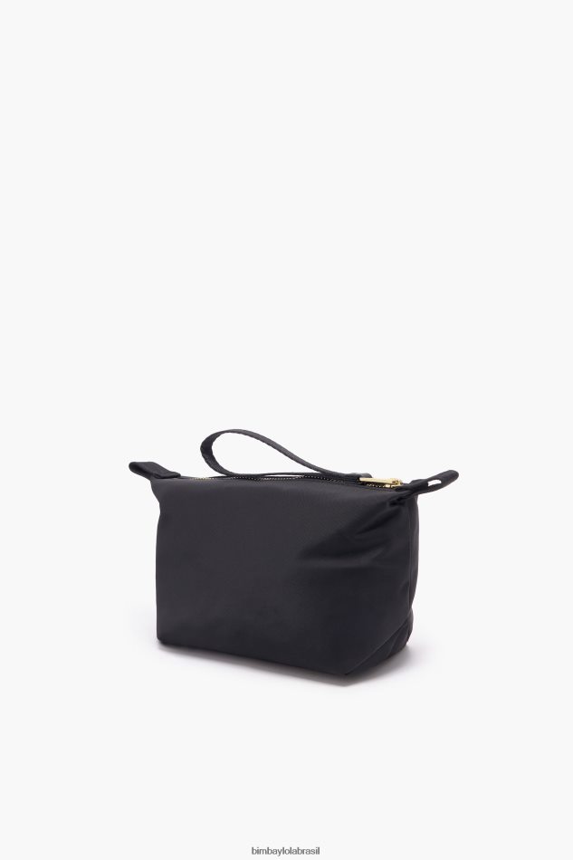acessórios Bimba Y Lola caso de maquiagem de trapézio de nylon preto P28JFH1098
