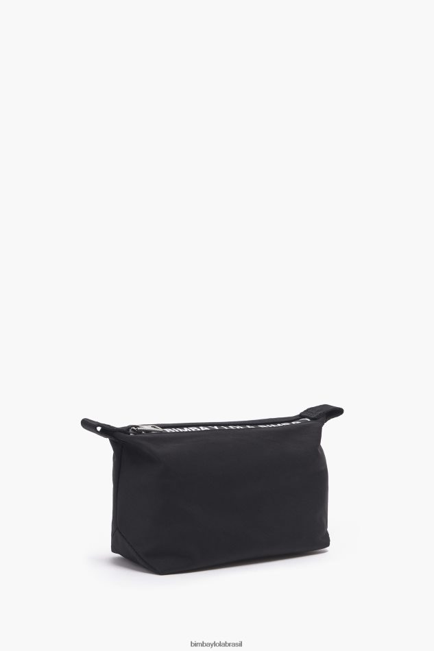 acessórios Bimba Y Lola caso de maquiagem de trapézio de nylon preto P28JFH1113