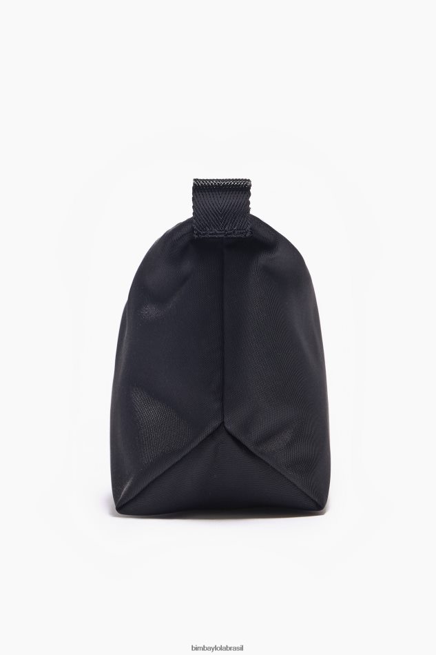 acessórios Bimba Y Lola caso de maquiagem de trapézio de nylon preto P28JFH1115