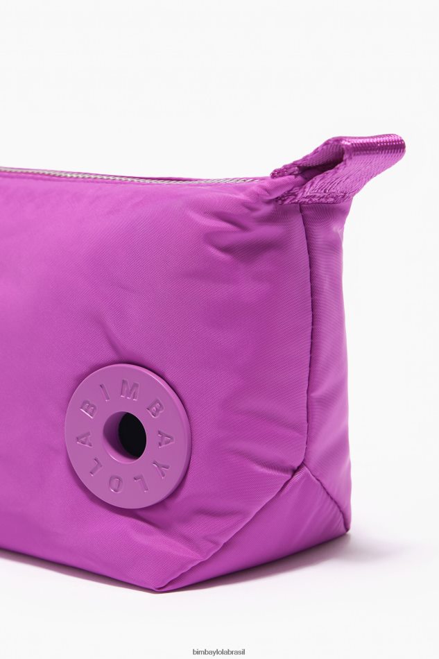 acessórios Bimba Y Lola caso de maquiagem de trapézio de nylon rosa P28JFH1111